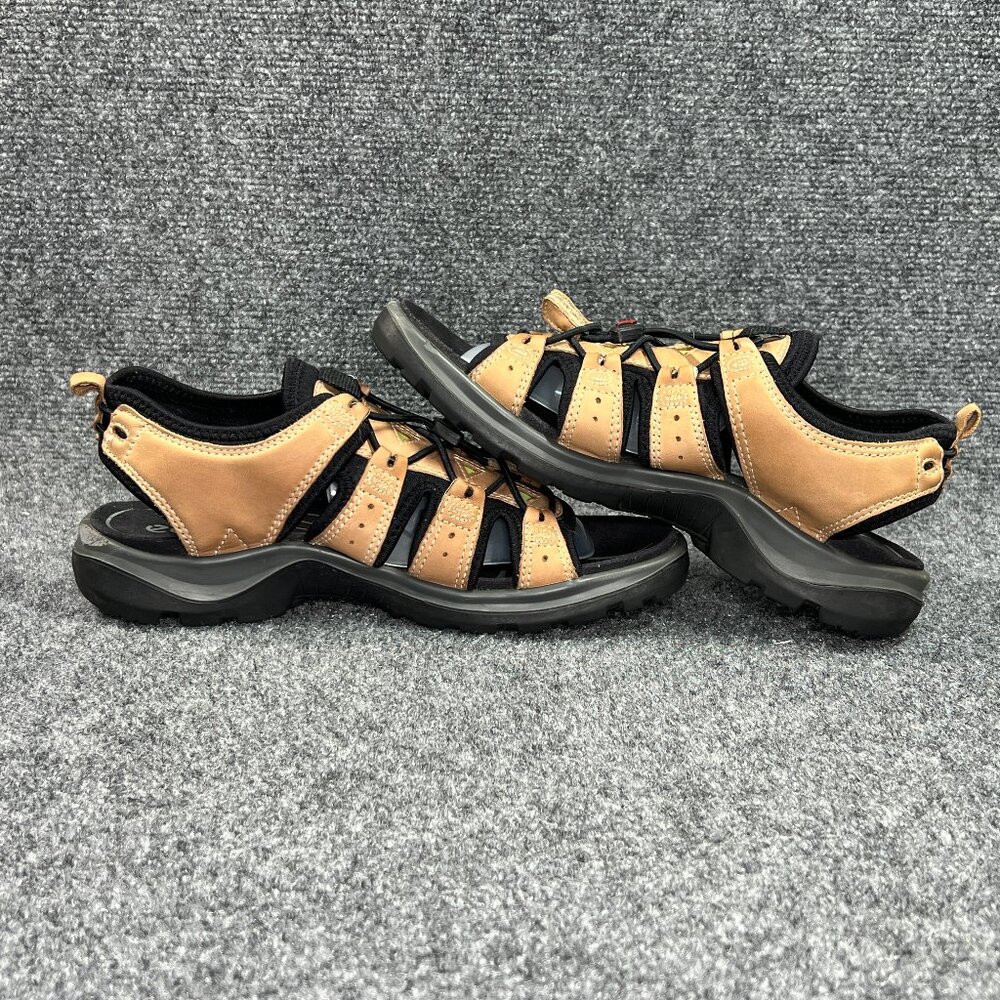Ecco Bluma Sandals Women's Size 8 Brown Leather Bungee Lace Outdoor Hiking Shoes - Picture 7 of 11